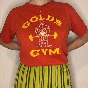 Gold's Gym Red vintage Short Sleeve Tee